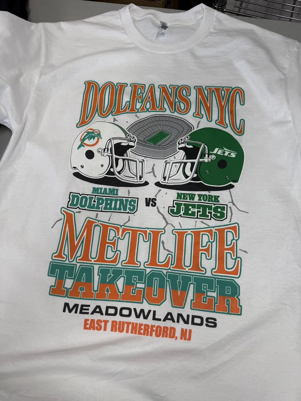Dolfans NYC tee for a MetLife game day